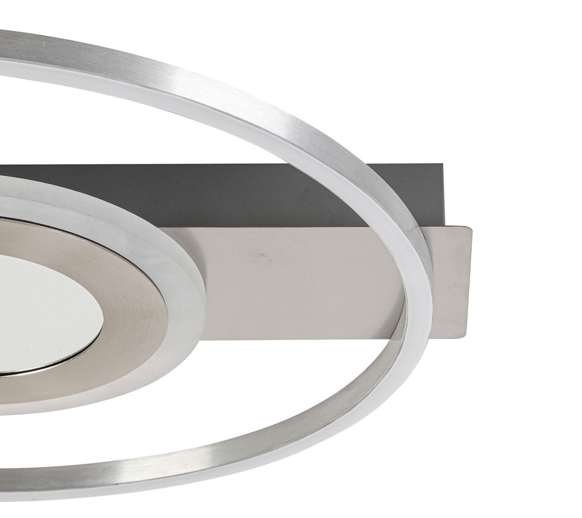 Deckenleuchte nickel Metall B/H/L: ca. 39x5x42 cm LED-Deckenleuchte_Rabona - nickel (42,00/39,00/5,00cm)
