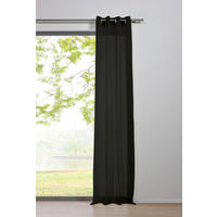 Ösenvorhang PURE schwarz B/L: ca. 135x245 cm PURE - schwarz (135,00/245,00cm)