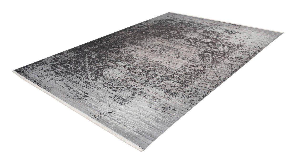 360Living Teppich Baroque anthrazit B/L: ca. 160x230 cm Baroque - anthrazit (160,00/230,00cm) - 360Living