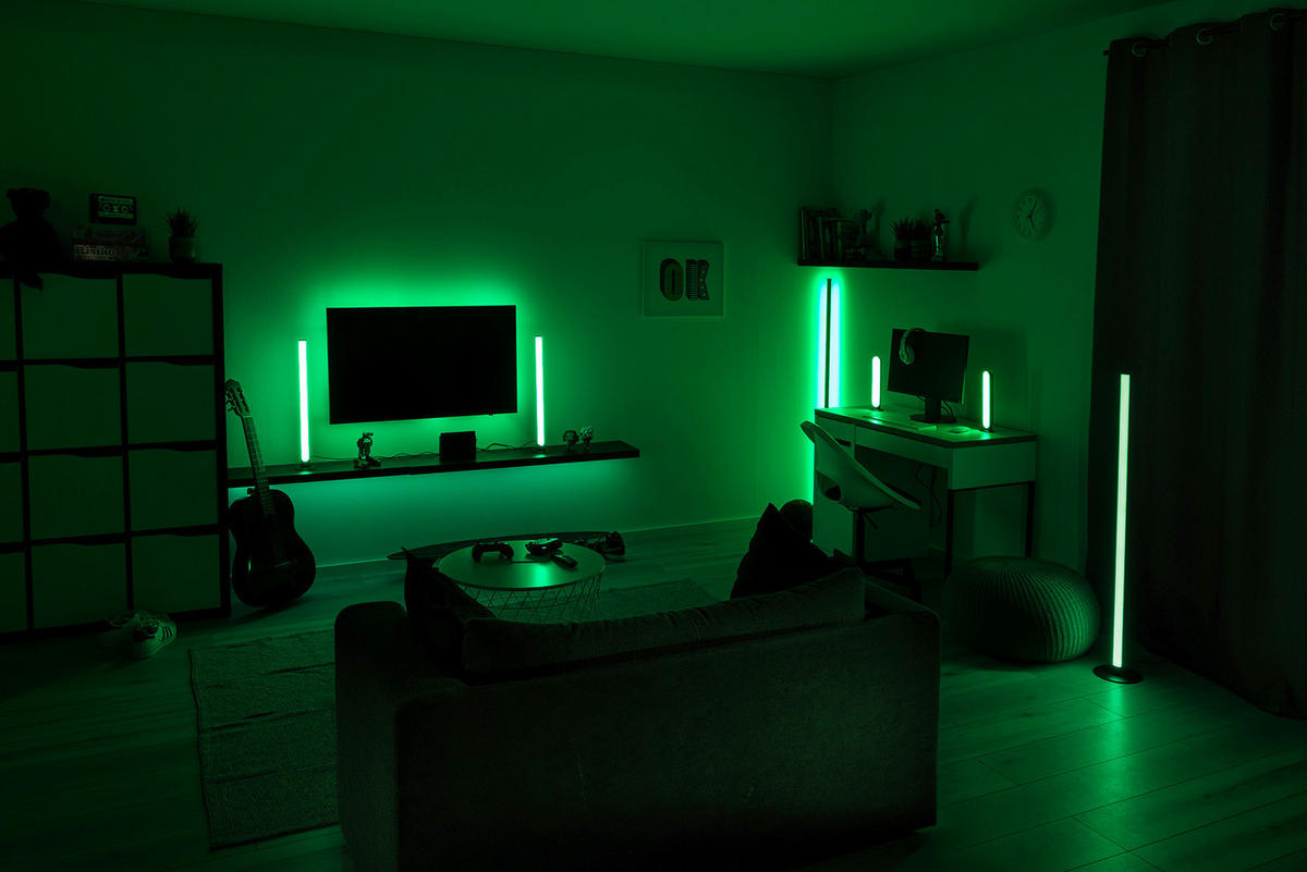 Stehleuchte schwarz Metall H: ca. 115 cm LED-Stehleuchte_Tendo - schwarz (115,00cm)