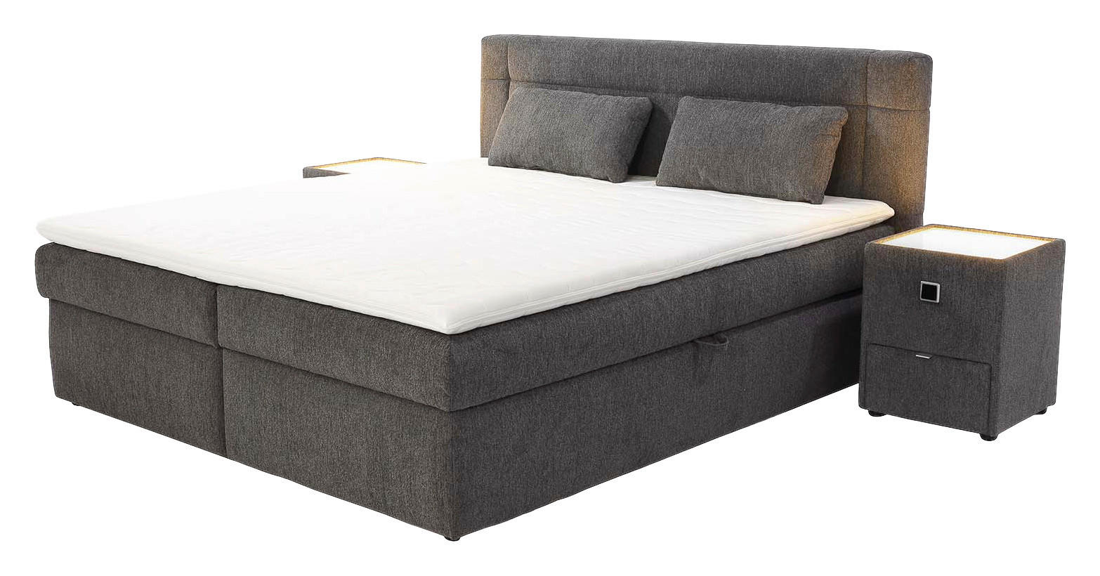 Boxbett  dunkelgrau Polly_Boxbett 24205034440900000 - dunkelgrau (190,00/106,00/216,00cm)