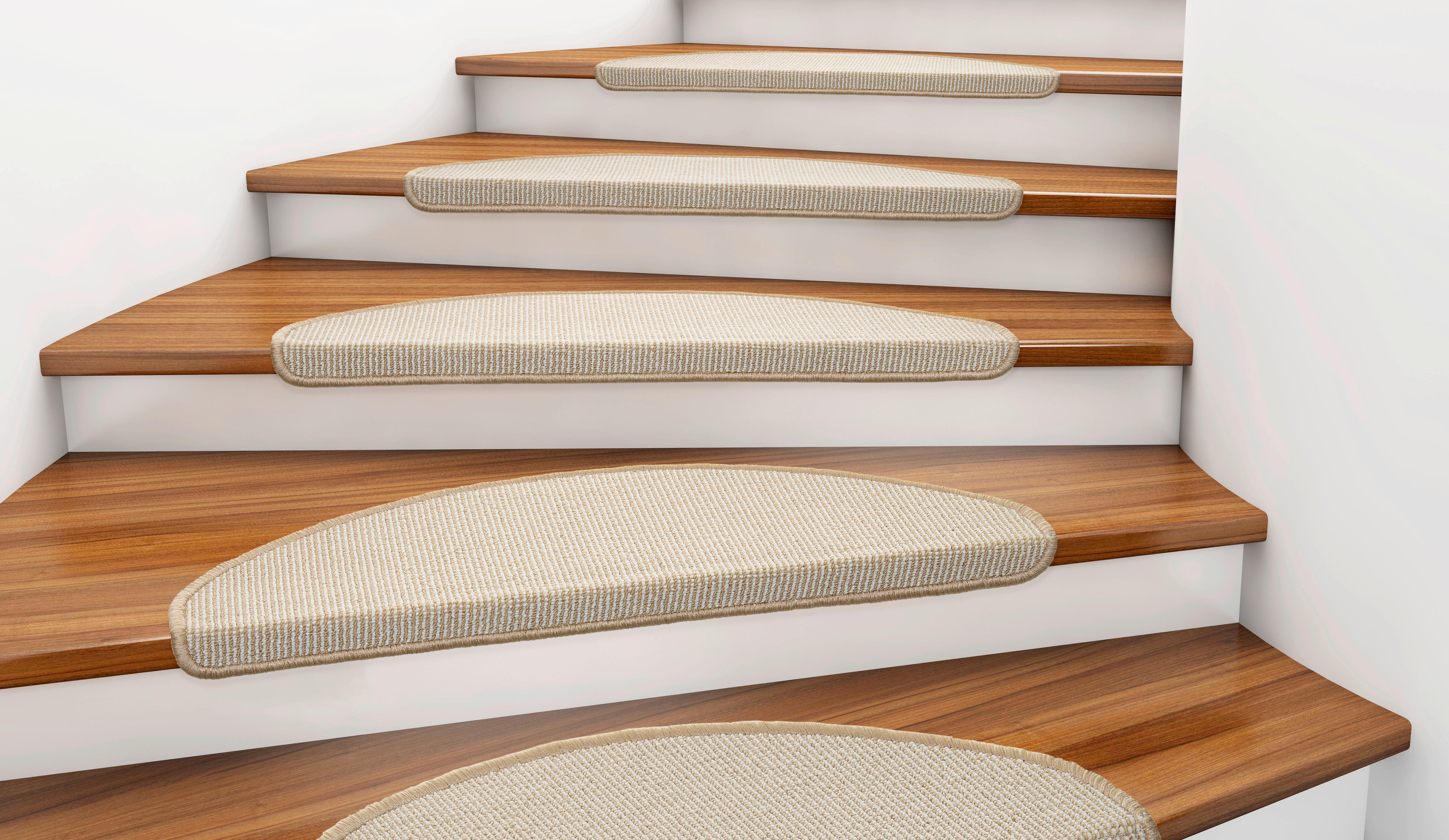 Thumbnail - Stufenmatte Stripes beige B/L: ca. 25x65 cm