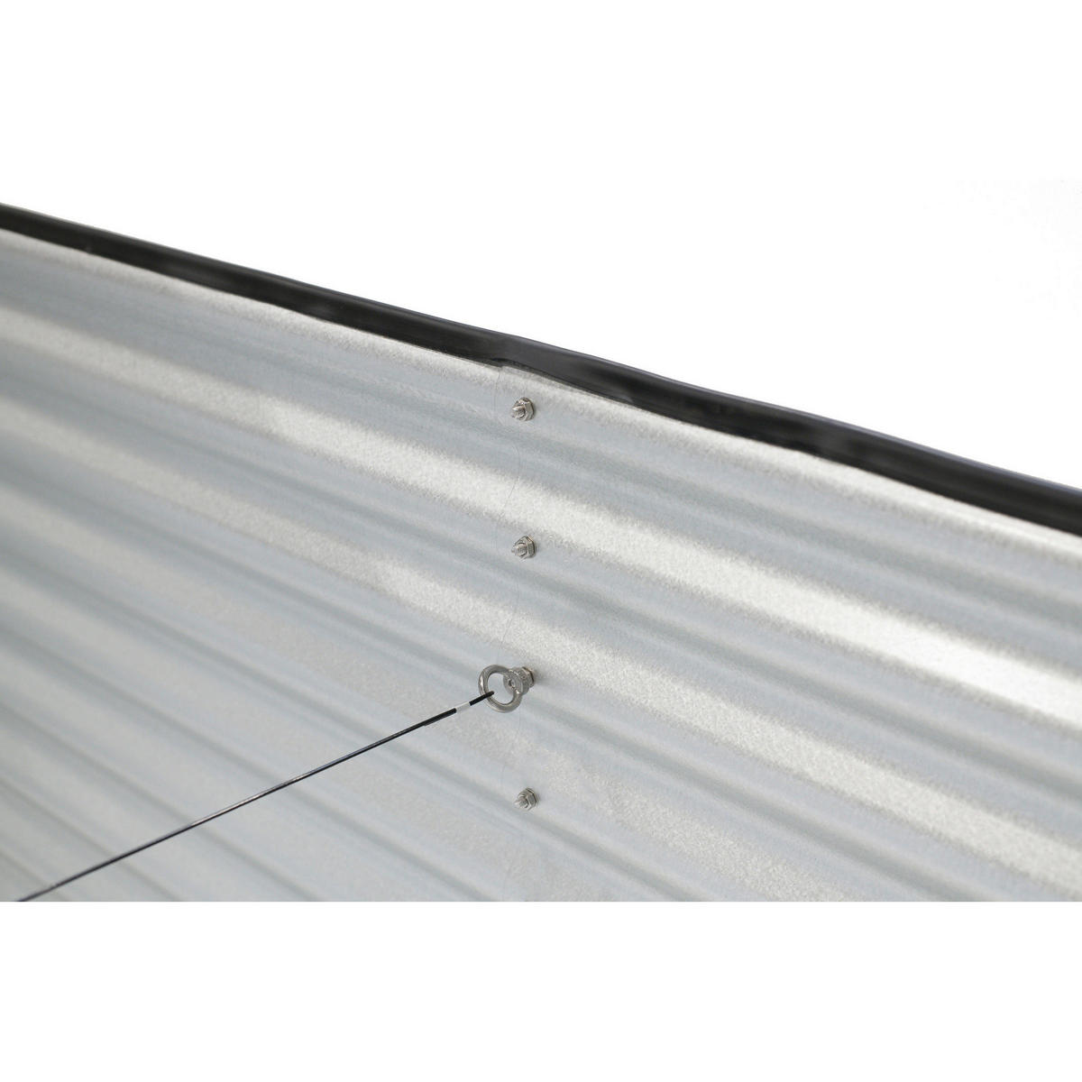 Westmann Hochbeet Oval silber Metall B/H/L: ca. 80x82x240 cm Oval - silber (240,00/80,00/82,00cm) - Westmann