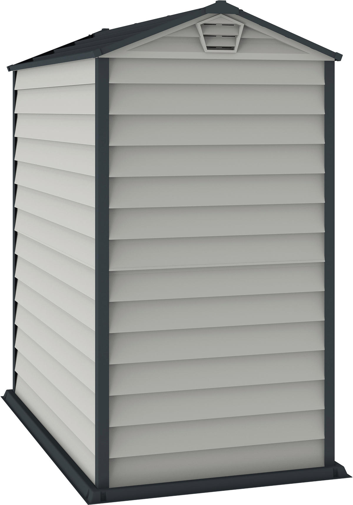 VCM Gerätehaus grau B/H/L: ca. 104x192x180 cm Gerätehaus mit Drehtür - grau (180,00/104,00/192,00cm) - VCM