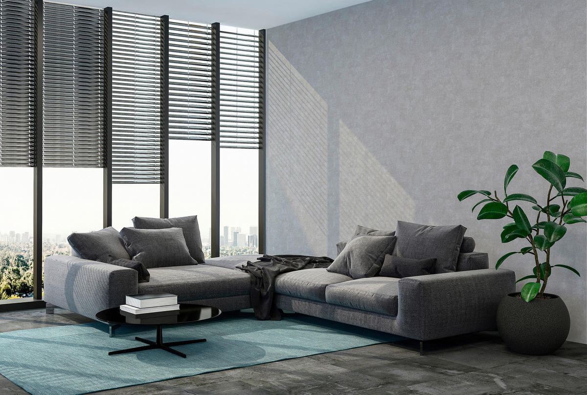 A.S.Creation Vliestapete Elements Uni grau B/L: ca. 53x1005 cm Elements - grau (53,00/1005,00cm) - A.S.Creation