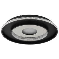 GLOBO Deckenleuchte klar mattschwarz Aluminium Metall H/D: ca. 6x52,5 cm 1 Brennstellen Marsh - klar/mattschwarz (52,50/6,00cm) - GLOBO