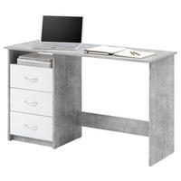 Schreibtisch Adria Beton Optik weiß B/H/T: ca. 123x77x50 cm Adria - Beton/weiß (123,00/77,00/50,00cm)