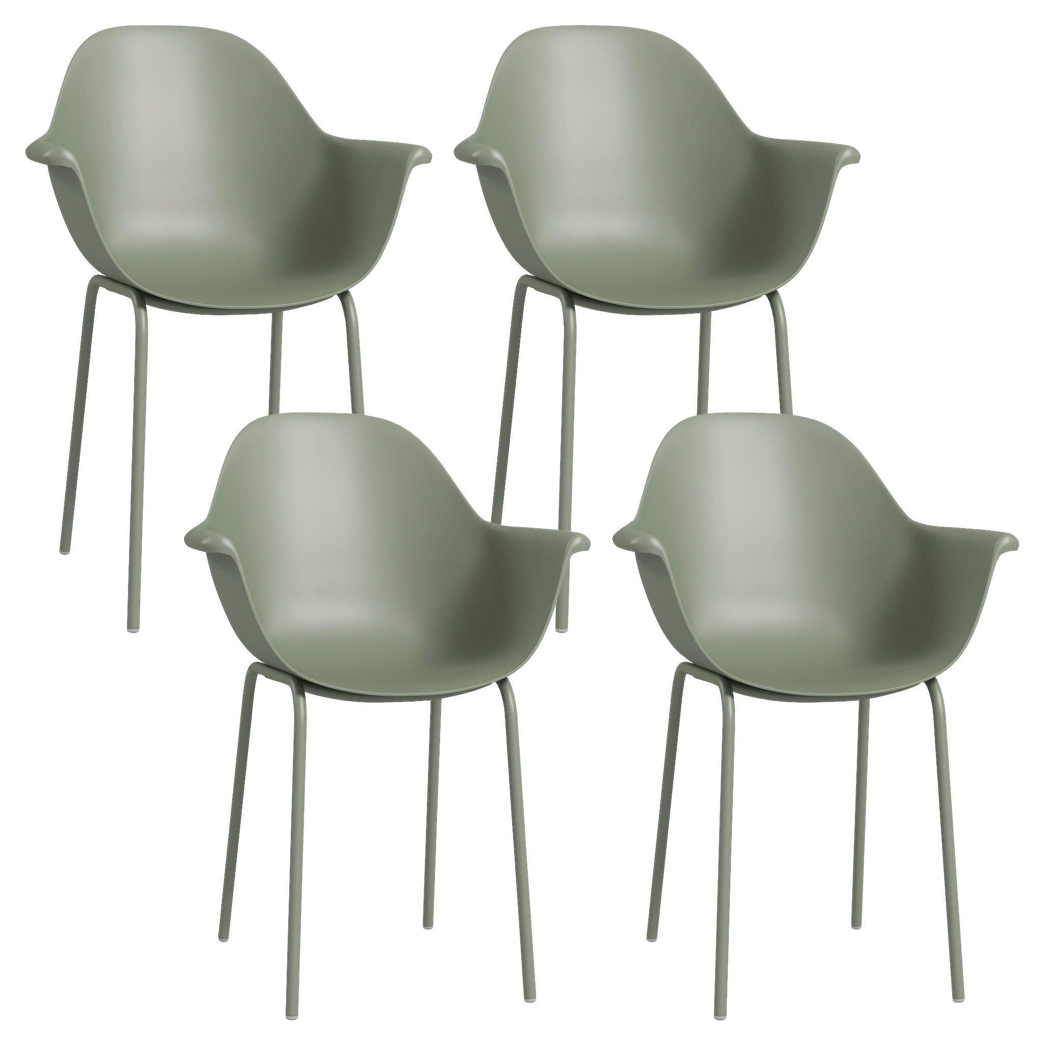 Outsunny Bistro-Set grün Kunststoff B/H/L: ca. 55x84x59 cm Bistro-Set - grün (59,00/55,00/84,00cm) - Outsunny