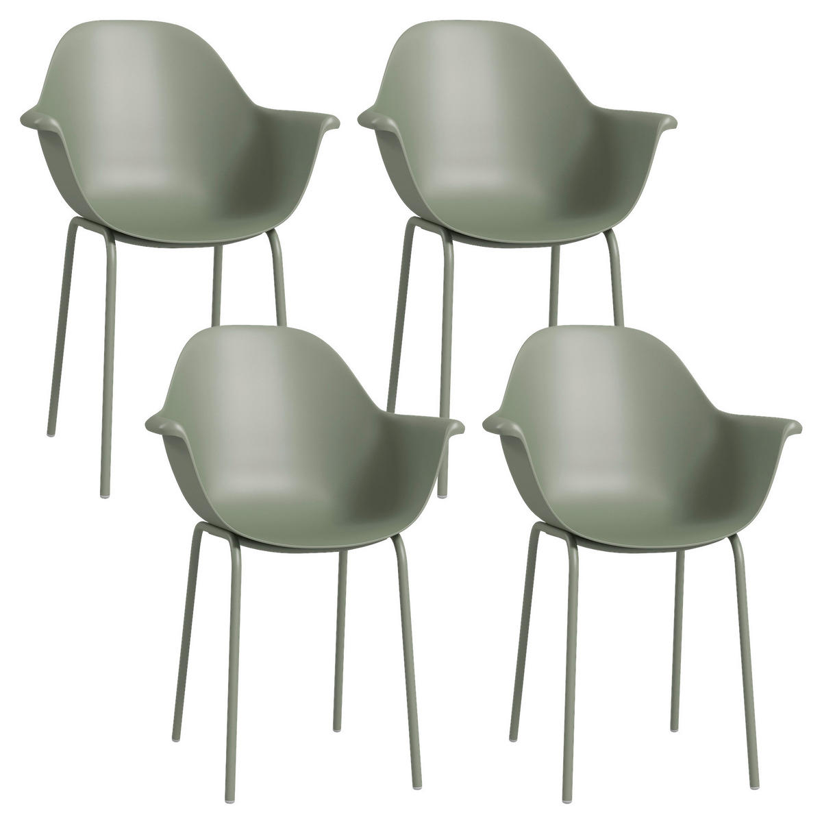 Outsunny Bistro-Set grün Kunststoff B/H/L: ca. 55x84x59 cm Bistro-Set - grün (59,00/55,00/84,00cm) - Outsunny