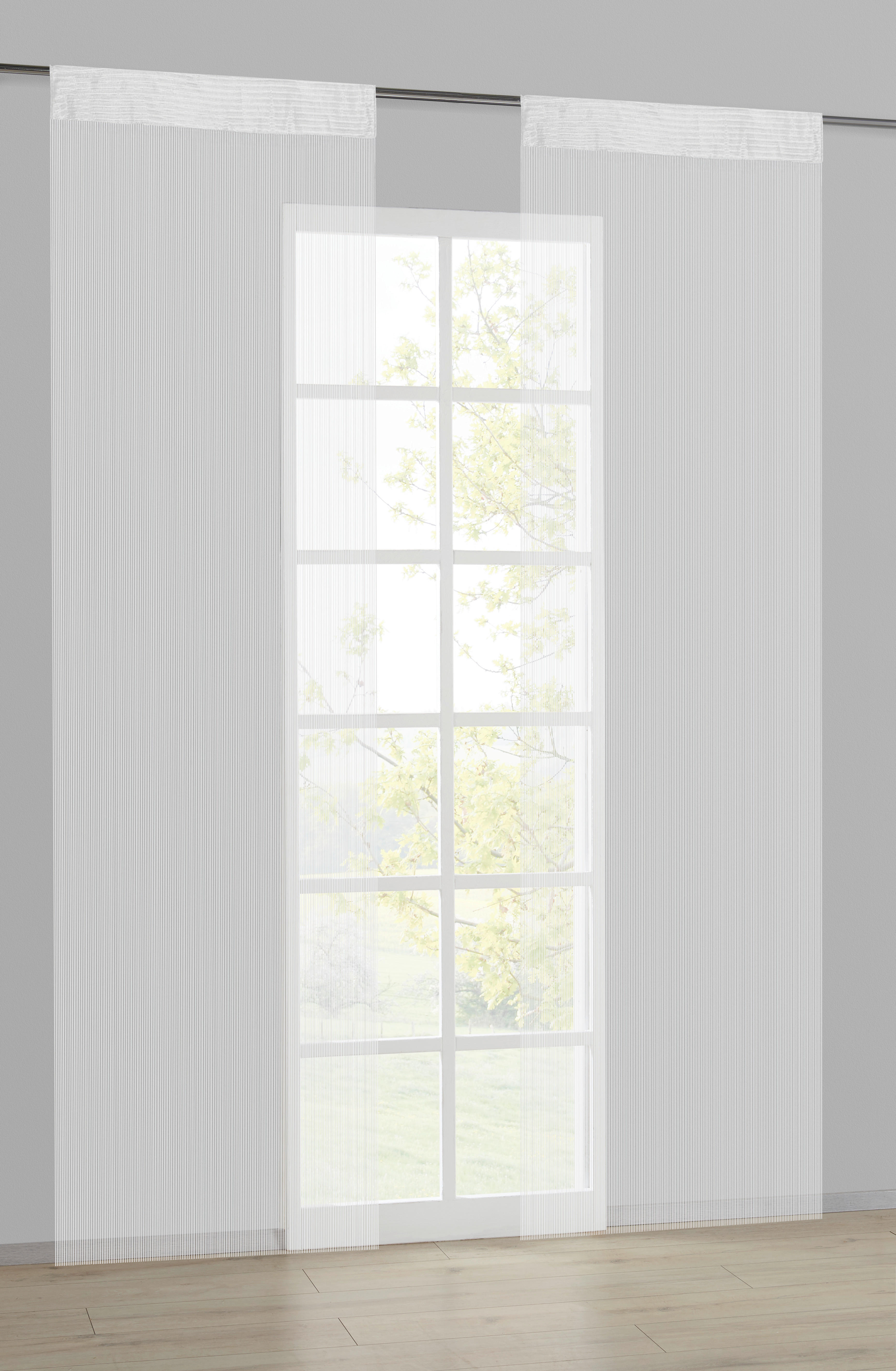 Fadenvorhang String weiß B/L: ca. 90x245 cm String - weiß (90,00/245,00cm) - POCOline