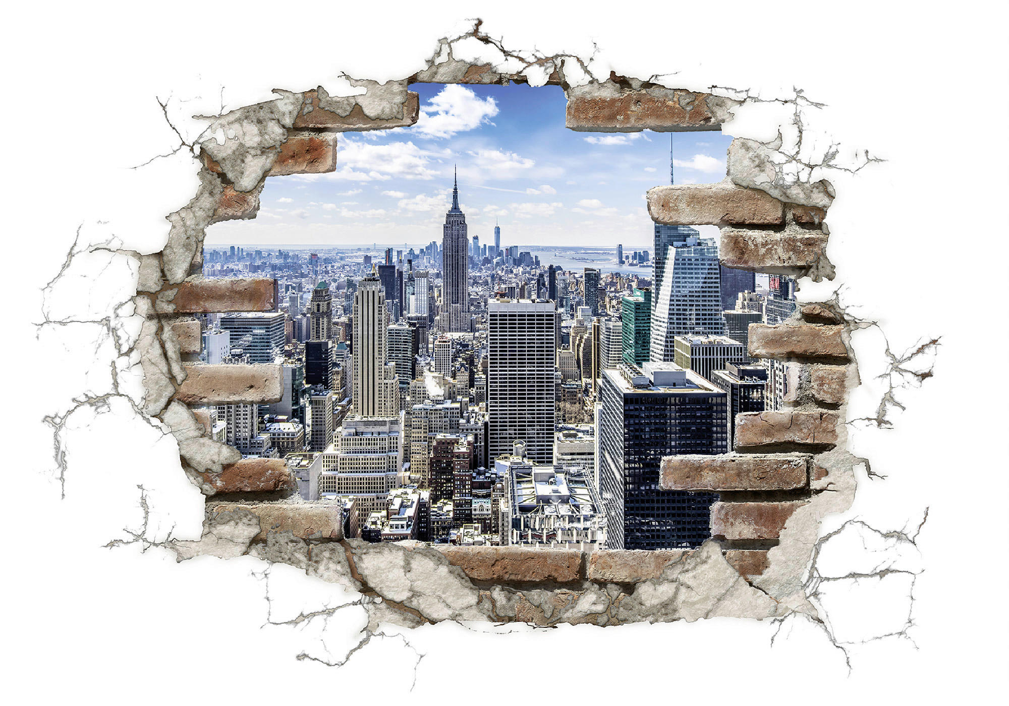 Komar Wandtattoo Break Out NYC Stadt Break Out NYC B/L: ca. 100x70 cm