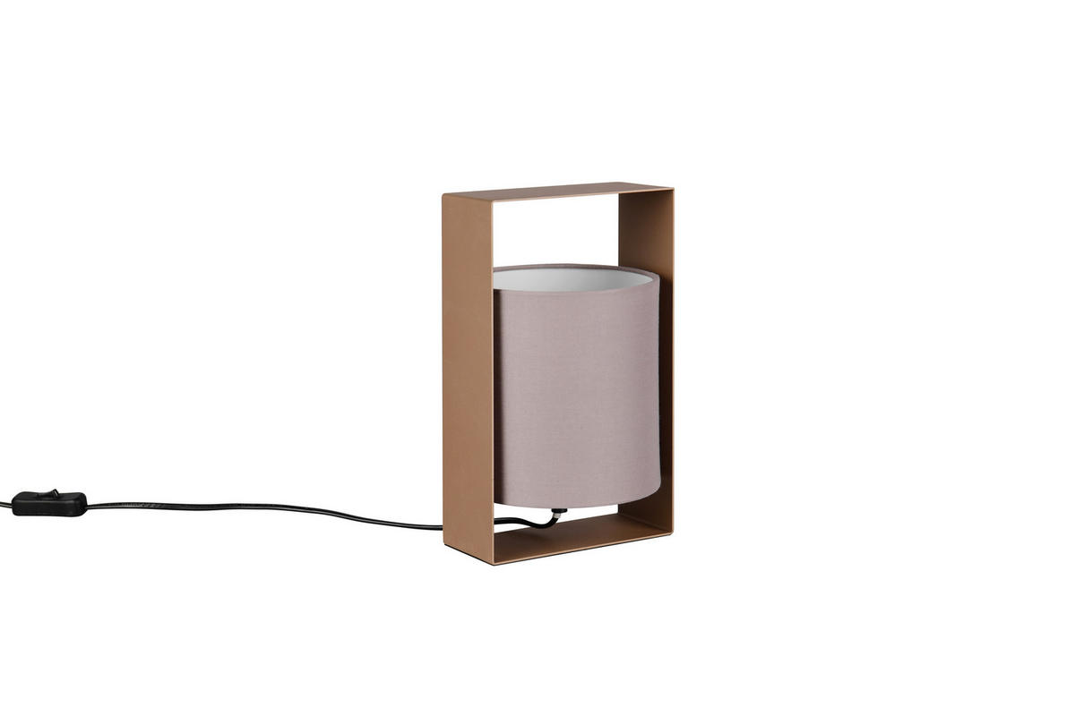Reality Tischleuchte kaffee Metall B/H/T: ca. 16x27x15 cm E27 1 Brennstellen Pail - kaffee (16,00/27,00/15,00cm) - Reality