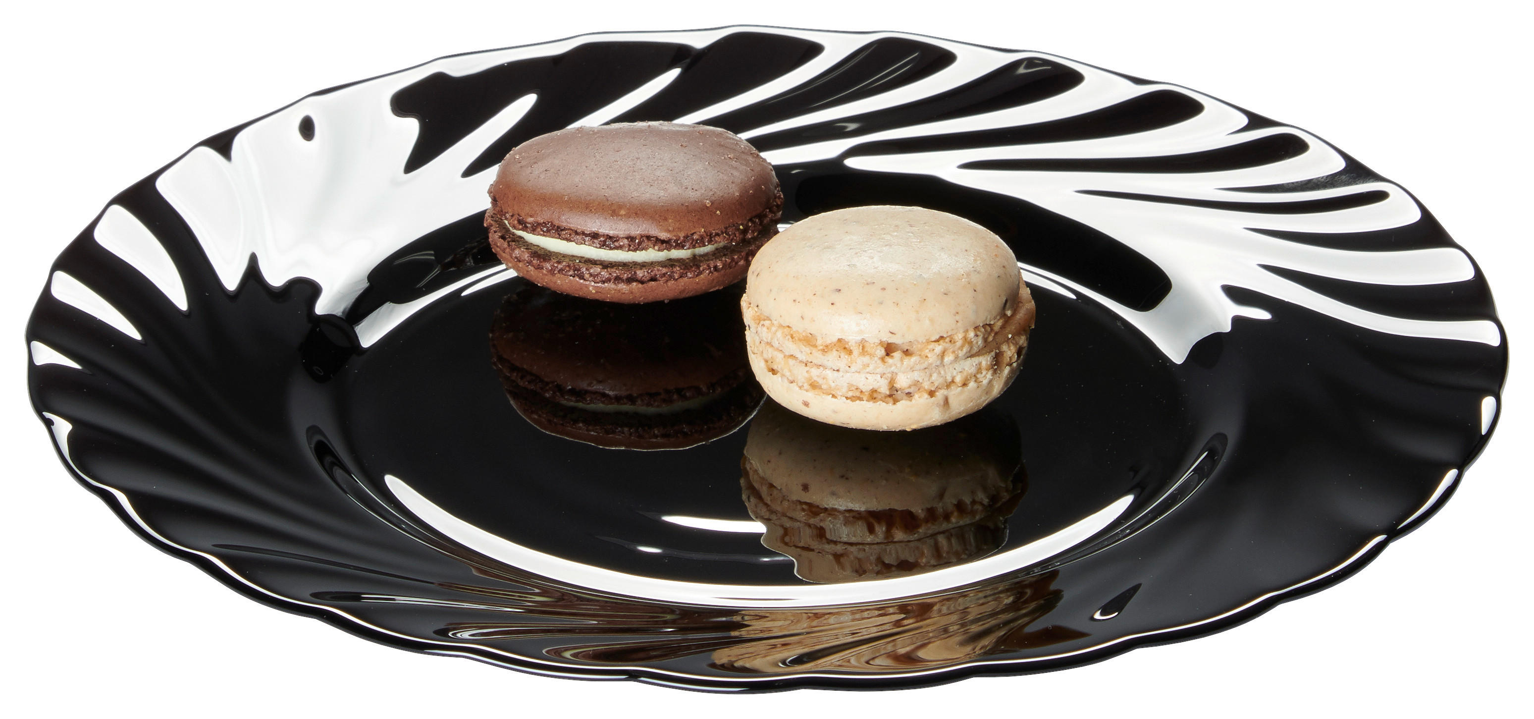 ARCOROC Dessertteller schwarz Opal-Hartglas D: ca. 19 cm Dessertteller_Trianon - schwarz (19,00cm) - ARCOROC