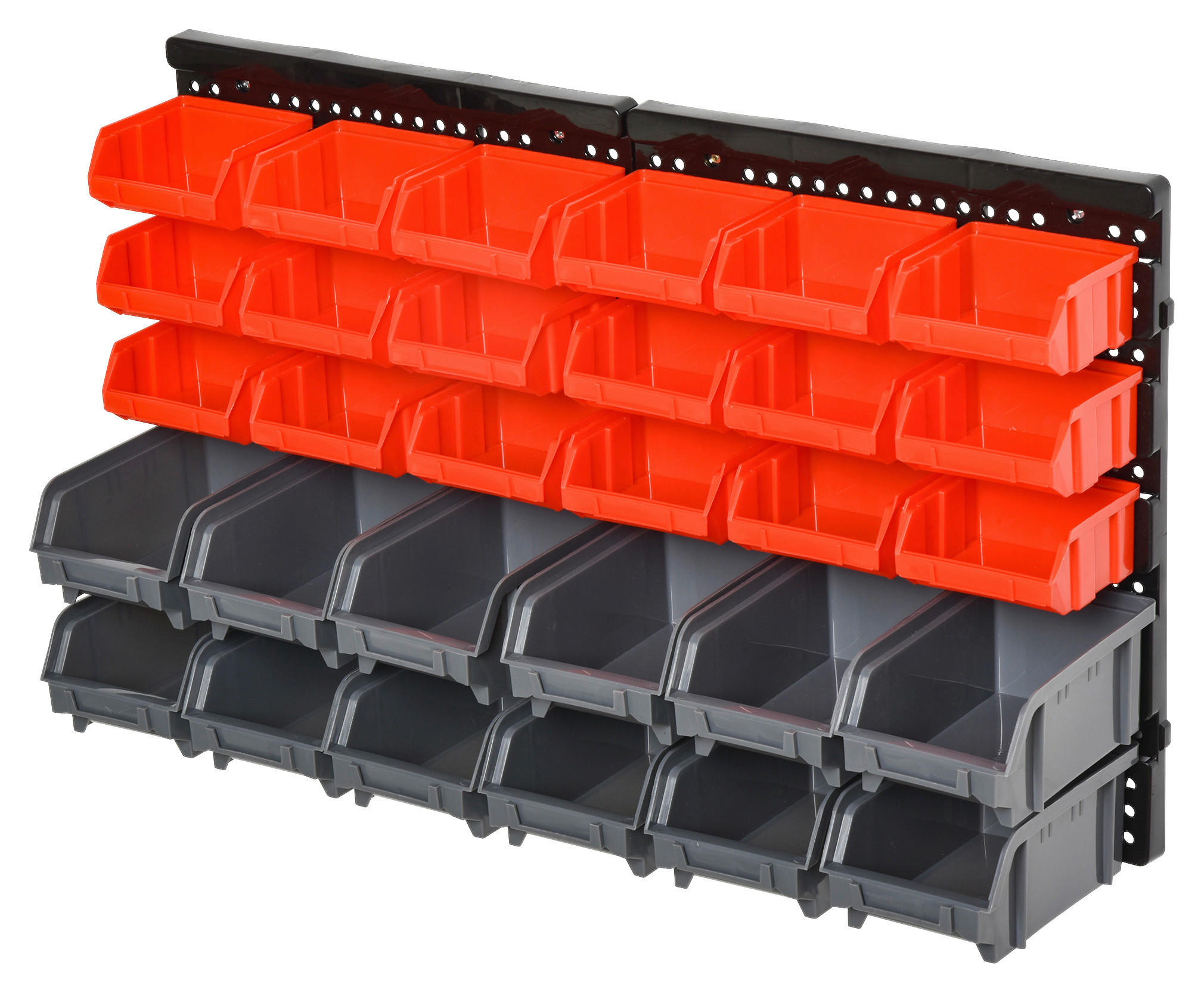 Werkstatt-Zubehör grau B/H/L: ca. 18x37,5x63 cm Lagersystem - rot/schwarz (63,00/18,00/37,50cm) - DURHAND