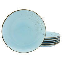 CreaTable Teller NATURE COLLECTION hellblau Steinzeug D: ca. 27 cm NATURE COLLECTION - hellblau (27,00cm) - CreaTable