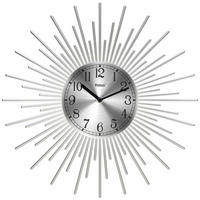 Mebus Wanduhr silber D: ca. 25 cm Wanduhr_Quarz - silber (25,00cm) - Mebus
