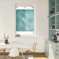 Spannplissee Aqua Floral blau B/L: ca. 70x130 cm Aqua Floral - blau (70,00/130,00cm) - LICHTBLICK