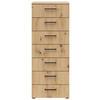 Kommode Multi-Stauraum Typ 18 Eiche Artisan Nachbildung B/H/T: ca. 45x115x40 cm Multi-Stauraum Typ 18 - Eiche (45,00/115,00/40,00cm)