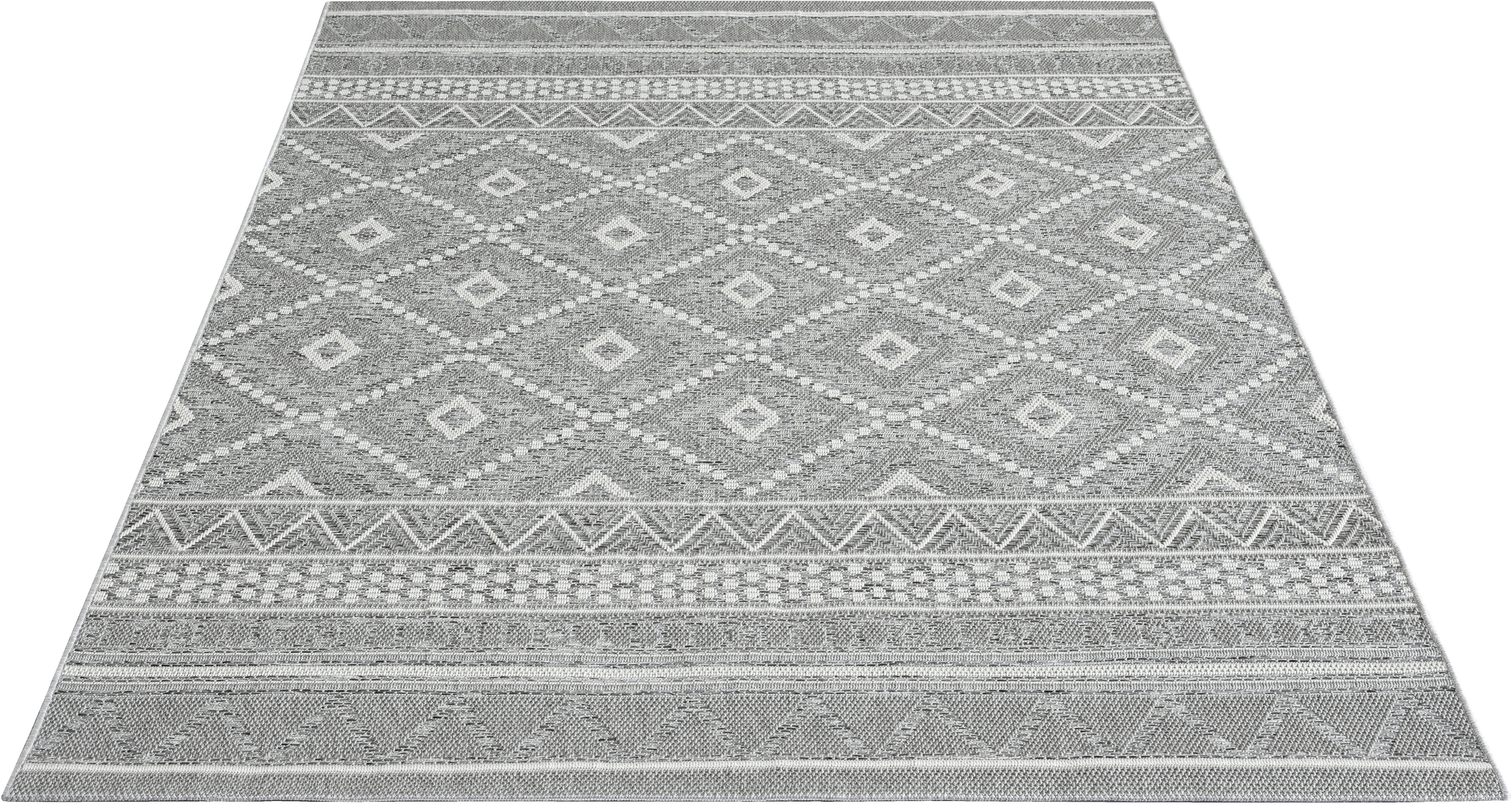 Merinos Teppich Ottowa grau B/L: ca. 140x200 cm Ottowa - grau (140,00/200,00cm) - Merinos