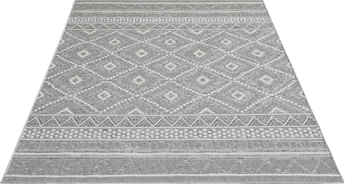 Merinos Teppich Ottowa grau B/L: ca. 120x160 cm Ottowa - grau (120,00/160,00cm) - Merinos
