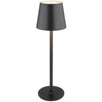 Tischleuchte schwarz H/D: ca. 36x10,6 cm Akku-Tischleuchte schwarz - schwarz (10,60/36,00cm) - GLOBO