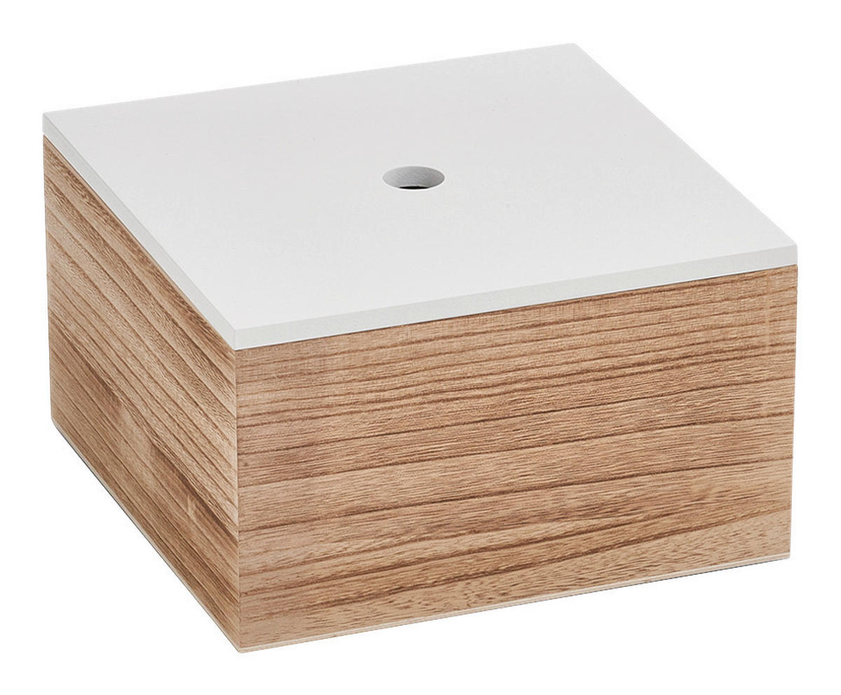 Zeller Aufbewahrungsboxen-Set natur Holz Aufbewahrungsboxen-Set_3tlg. - weiß/natur - Zeller