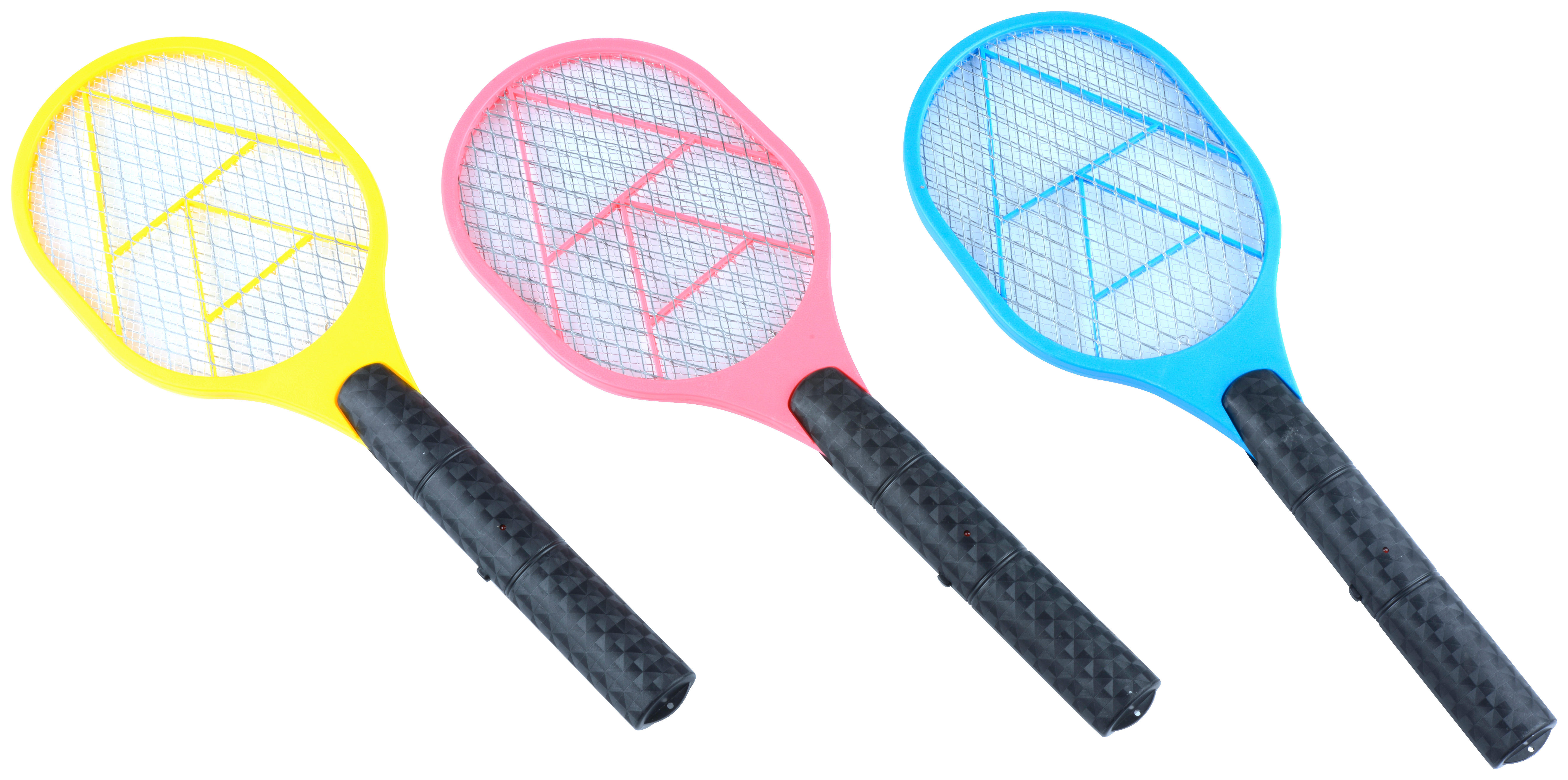 Fliegenklatsche rot blau gelb Kunststoff B/H/L: ca. 3,2x16x46 cm Elektrische_Fliegenklatsche - blau/gelb (46,00/3,20/16,00cm)