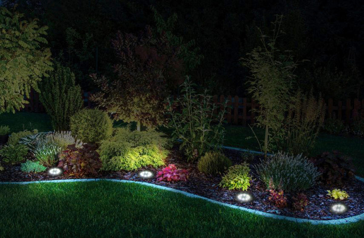 LED Solar-Bodenleuchte 6er-Set NV5228806 Edelstahloptik Kunststoff H/D: ca. 14x11 cm KIAN - Edelstahloptik (11,00/14,00cm) - Näve Leuchten