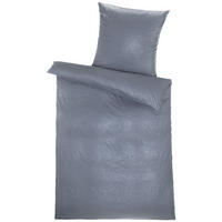 Microfaser Bettwäsche Bettwäsche_Microfaser Ranke geprägt - Silbergrau (135,00/200,00cm)