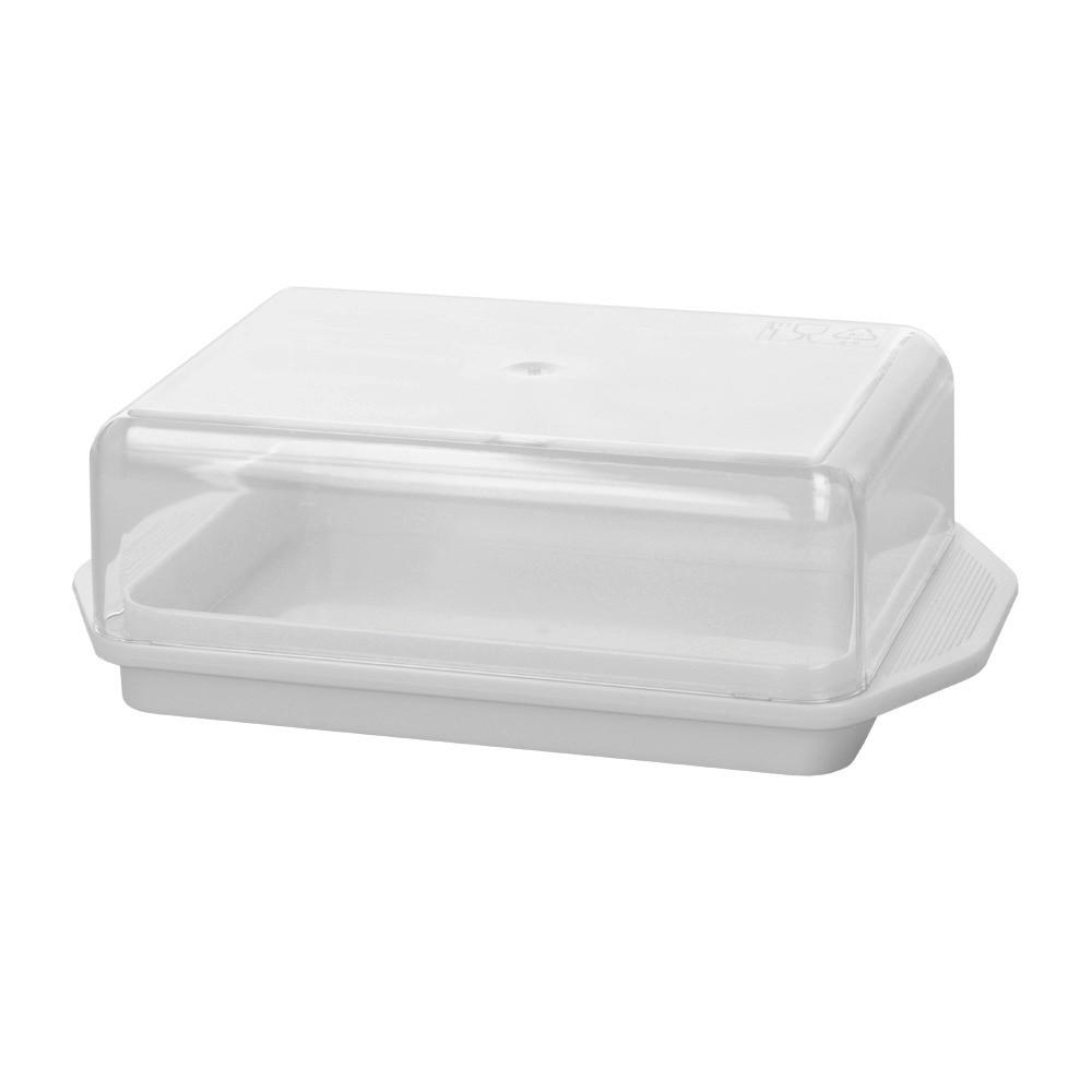 Metaltex Butterdose weiß Kunststoff B/H/L: ca. 19,1x4,9x9,2 cm Butterdose - weiß (9,20/19,10/4,90cm) - Metaltex
