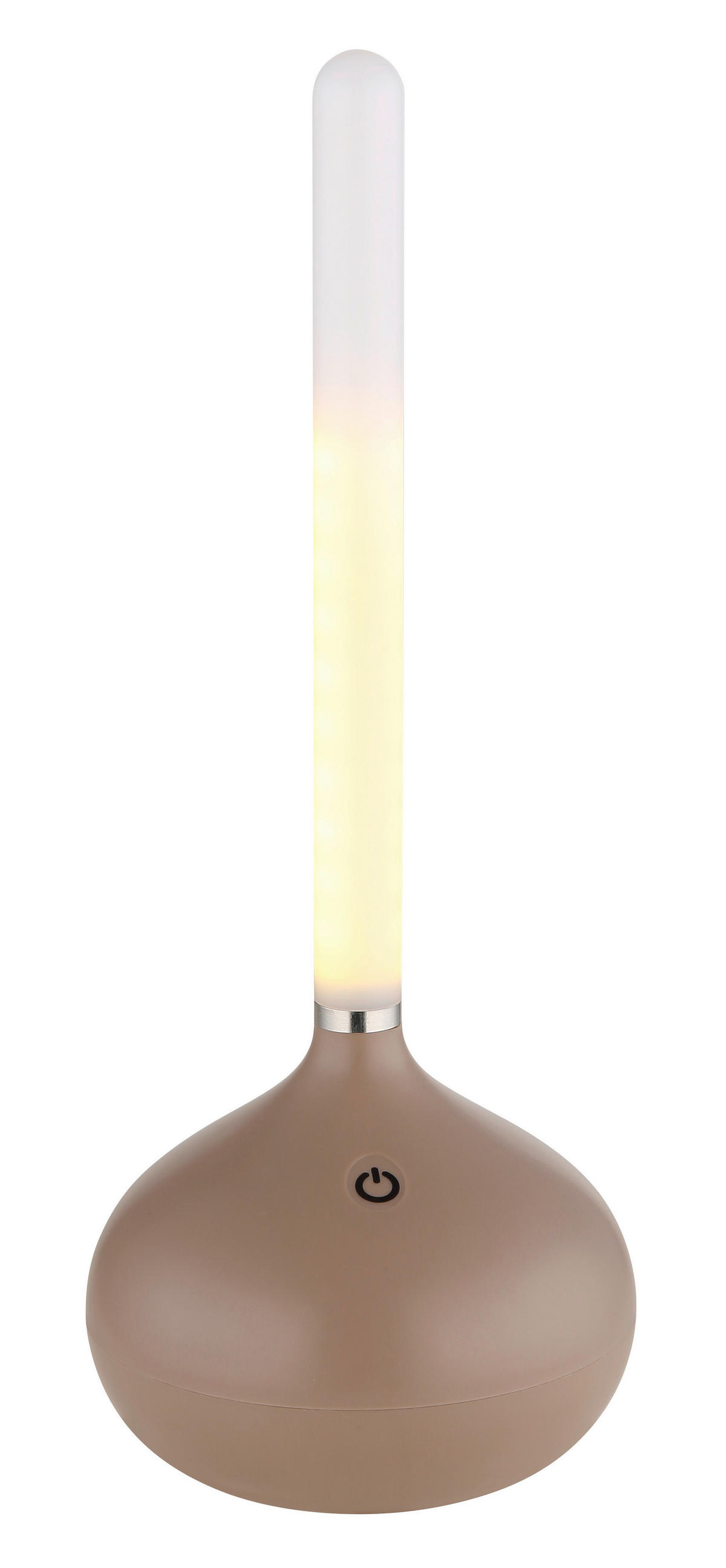 GLOBO LED-Tischleuchte TURNER 28067CH Opal champagner Kunststoff H/D: ca. 24,3x9,6 cm 1 Brennstellen TURNER - champagner/Opal (9,60/24,30cm) - GLOBO