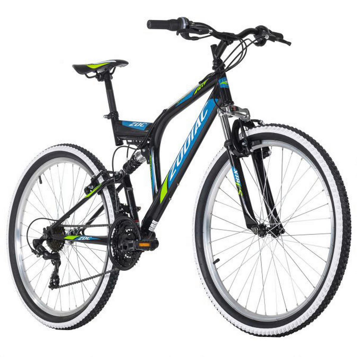 KS-Cycling Mountainbike Zodiac Fully Zodiac  26 Zoll Rahmenhöhe 48 cm 21 Gänge schwarz schwarz ca. 26 Zoll Zodiac - blau/rot - KS-Cycling
