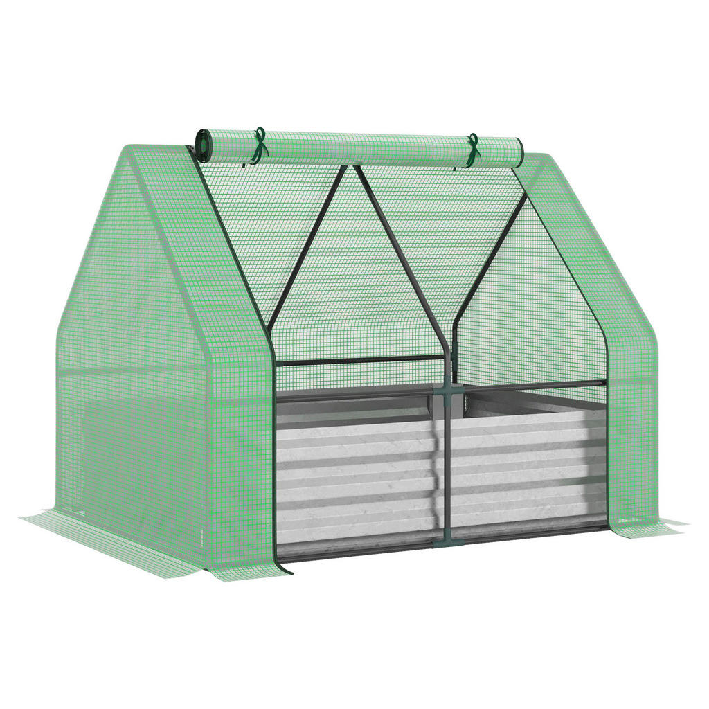 Thumbnail - Outsunny Tür zum Aufrollen B/H/L: ca. 95x92x127 cm