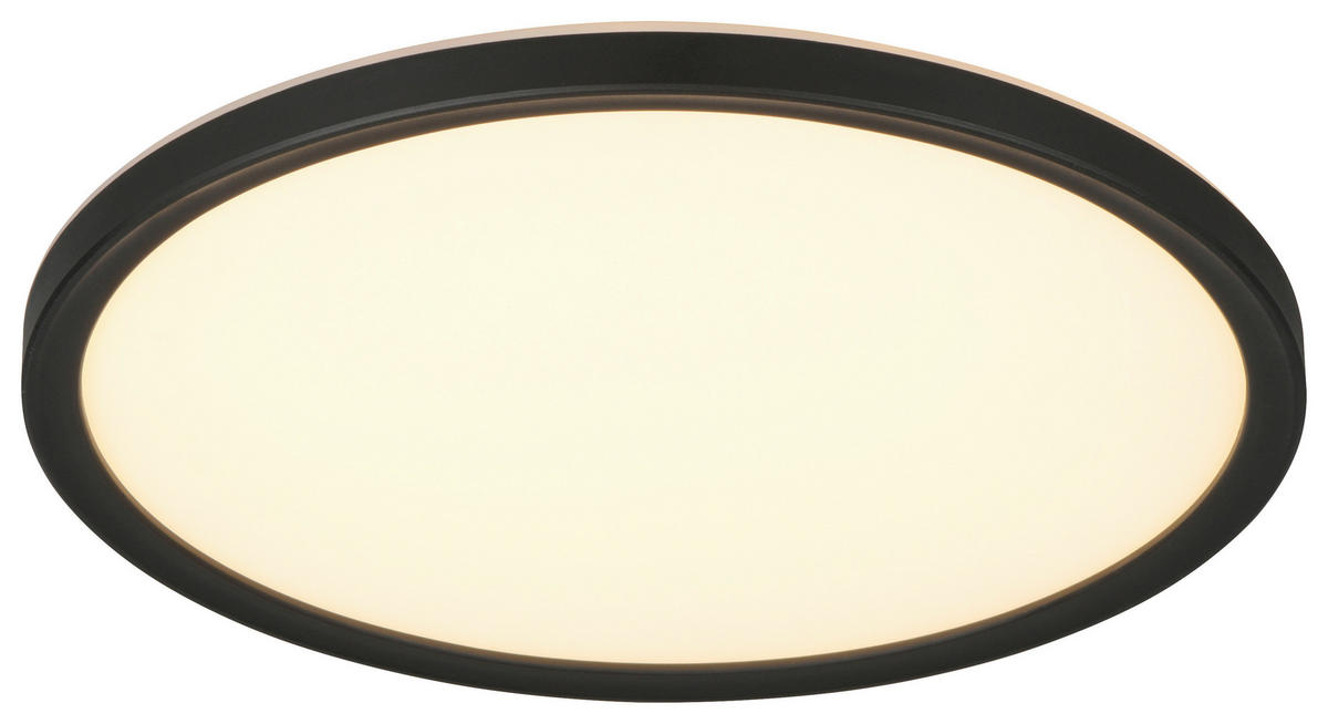 Reality Leuchten LED-Deckenleuchte schwarz Kunststoff B/H: ca. 29x3 cm LED-Deckenleuchte_Joko - schwarz (29,00/3,00cm) - Reality Leuchten