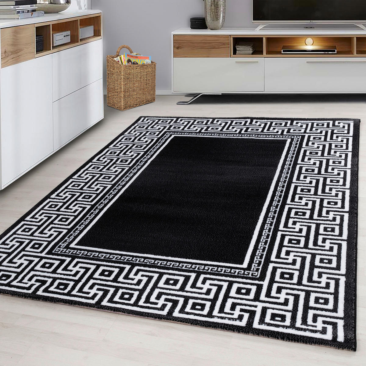 Ayyildiz Teppich PARMA schwarz B/L: ca. 240x340 cm PARMA - schwarz (240,00/340,00cm) - Ayyildiz