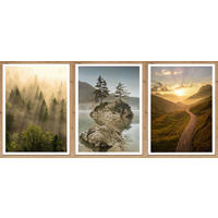Gerahmtes Bild Berge B/H: ca. 30x40 cm Bilderset_Cheb_3tlg. - (30,00/40,00cm)