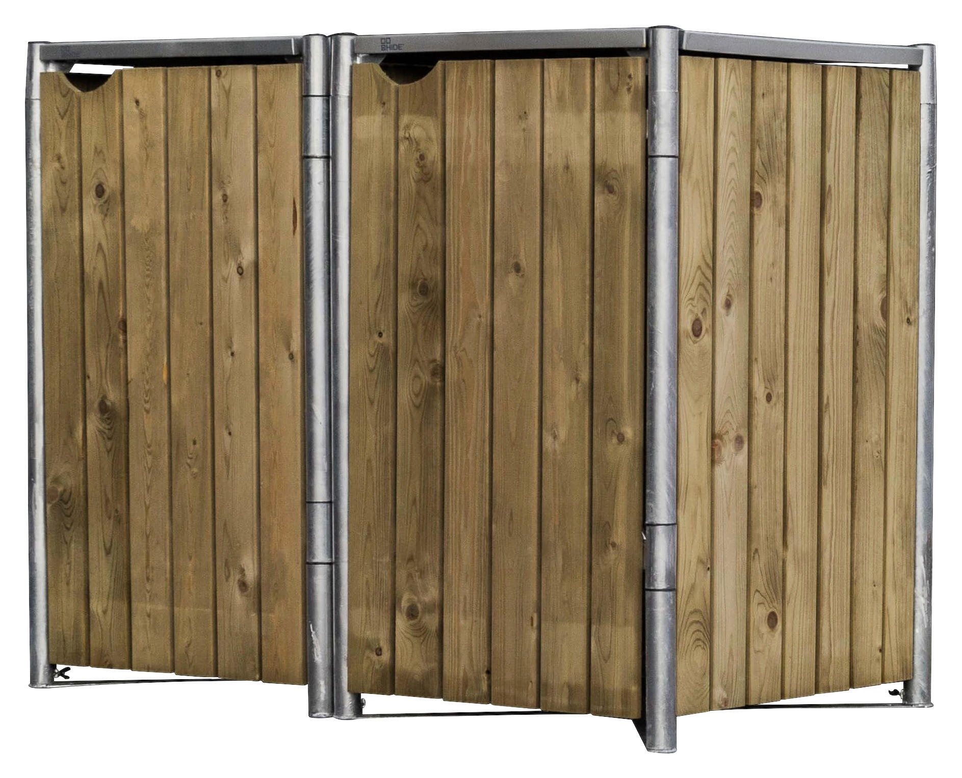 Hide Mülltonnenbox 2x 240 Liter natur B/H/T: ca. 140x115x81 cm günstig online kaufen