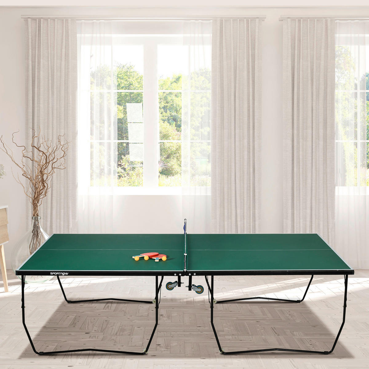 SPORTNOW Tischtennisplatte grün B/H/L: ca. 152,5x76x274 cm Tischtennisplatte - grün (274,00/152,50/76,00cm) - SPORTNOW