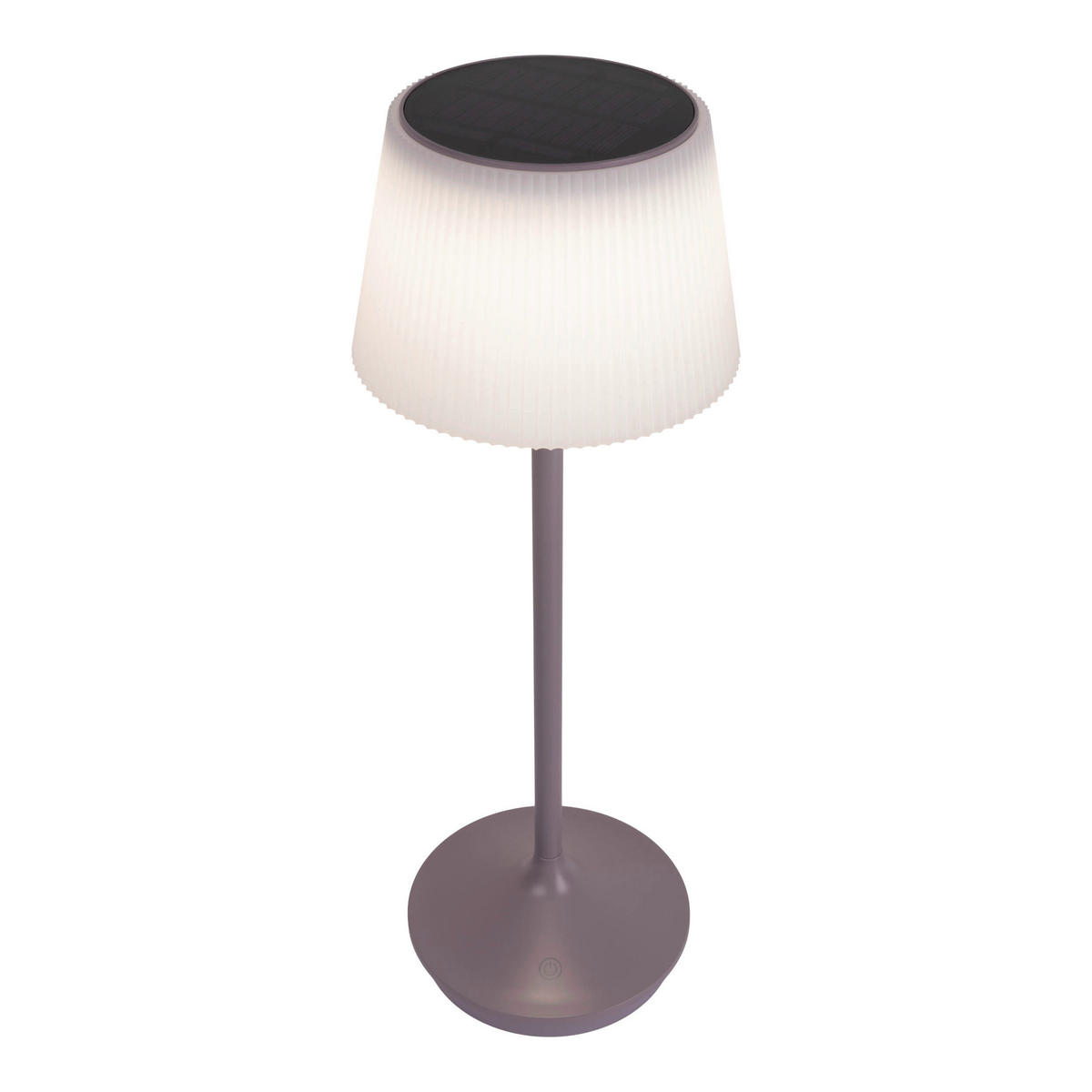 LED-Solar-Tischleuchte violett Kunststoff Metall B/H/T/D: ca. 13x38x13x13 cm EMMI - violett (13,00/38,00/13,00cm) - Näve Leuchten
