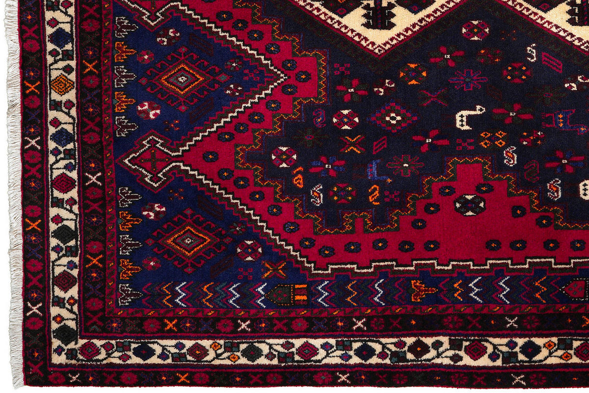 PersaTepp Teppich Afshar beige B/H/L: ca. 160x1x230 cm Afshar - beige/rot (230,00/160,00/1,00cm) - PersaTepp