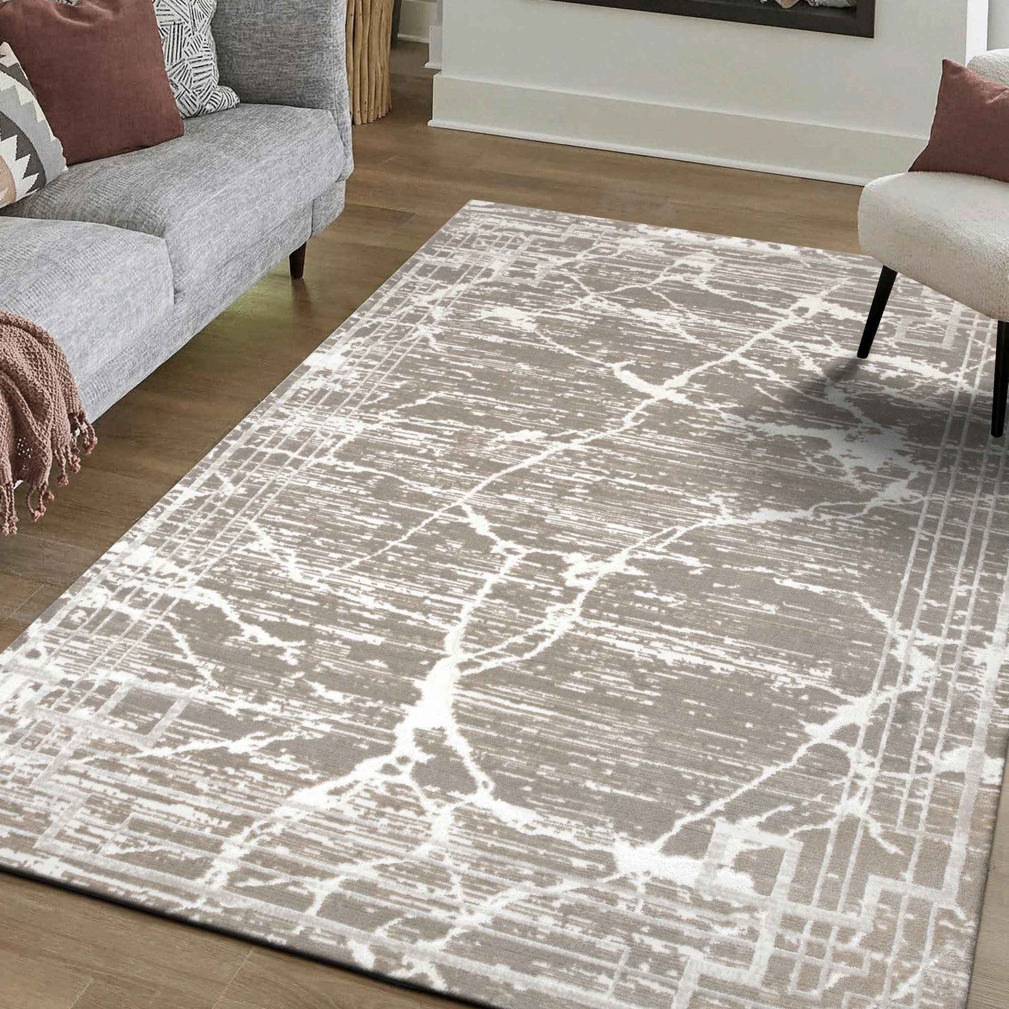 Thumbnail - Sanat Teppich Harmony graubraun B/L: ca. 160x220 cm
