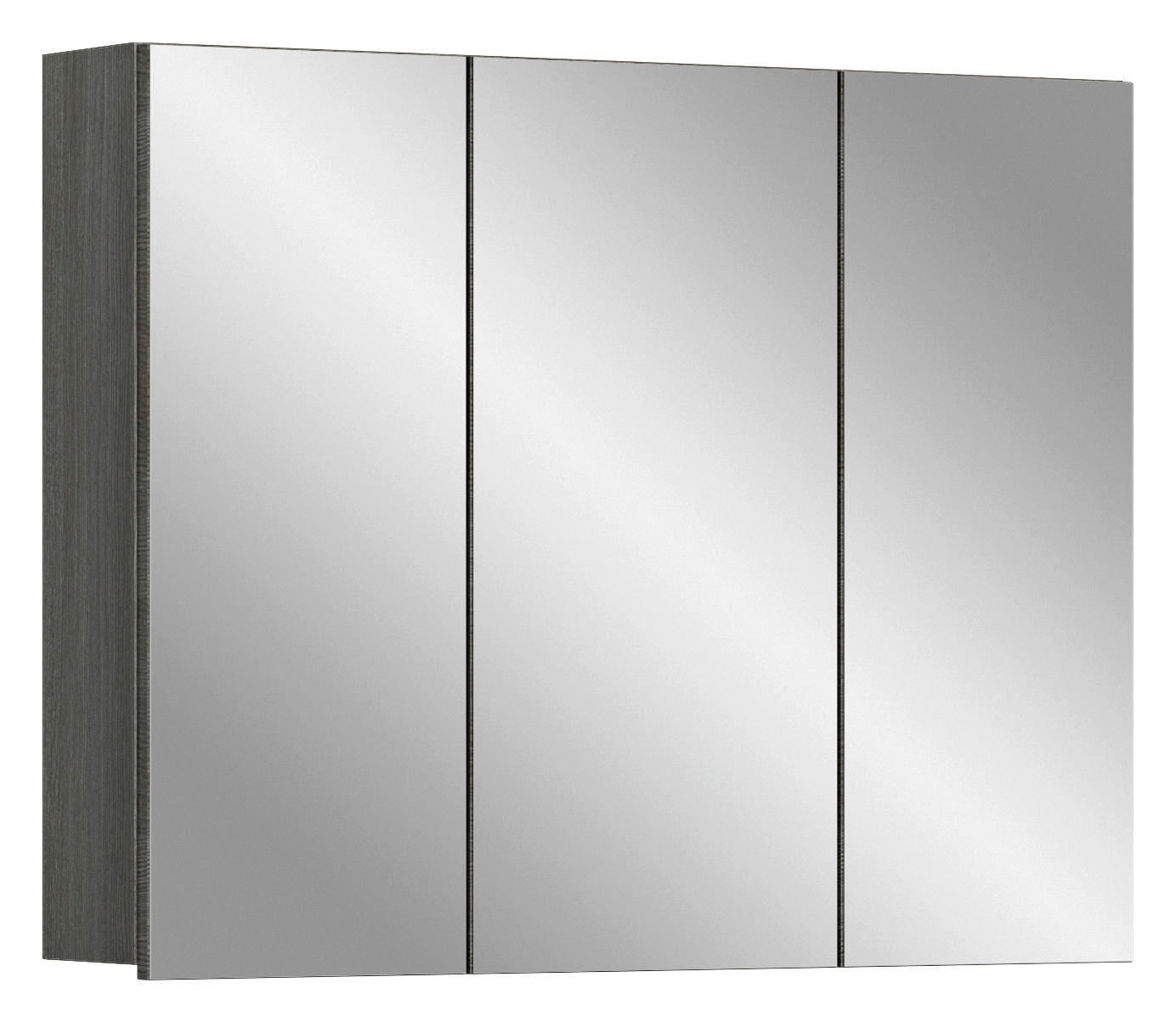 Spiegelschrank SILVER Rauchsilber Nachbildung Spanplatte B/H/T: ca. 80x64x16 cm