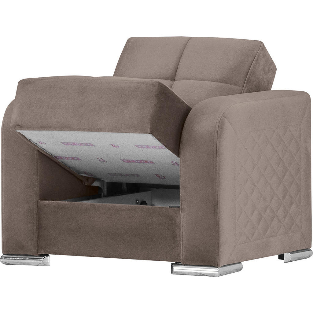 Thumbnail - Sofa 3-2-1 Orlando graubraun