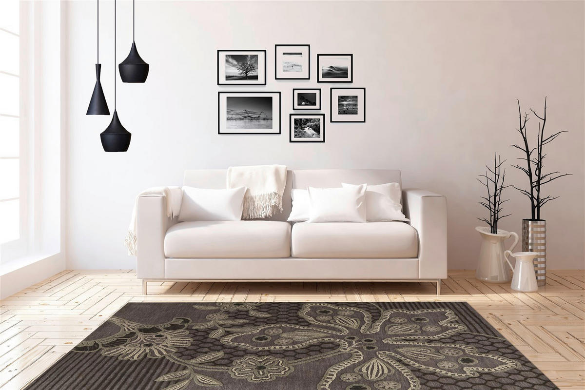 Arte Espina Kurzflorteppich Mood 4306 braun B/L: ca. 90x160 cm Mood 4306 - braun/beige (90,00/160,00cm) - Arte Espina