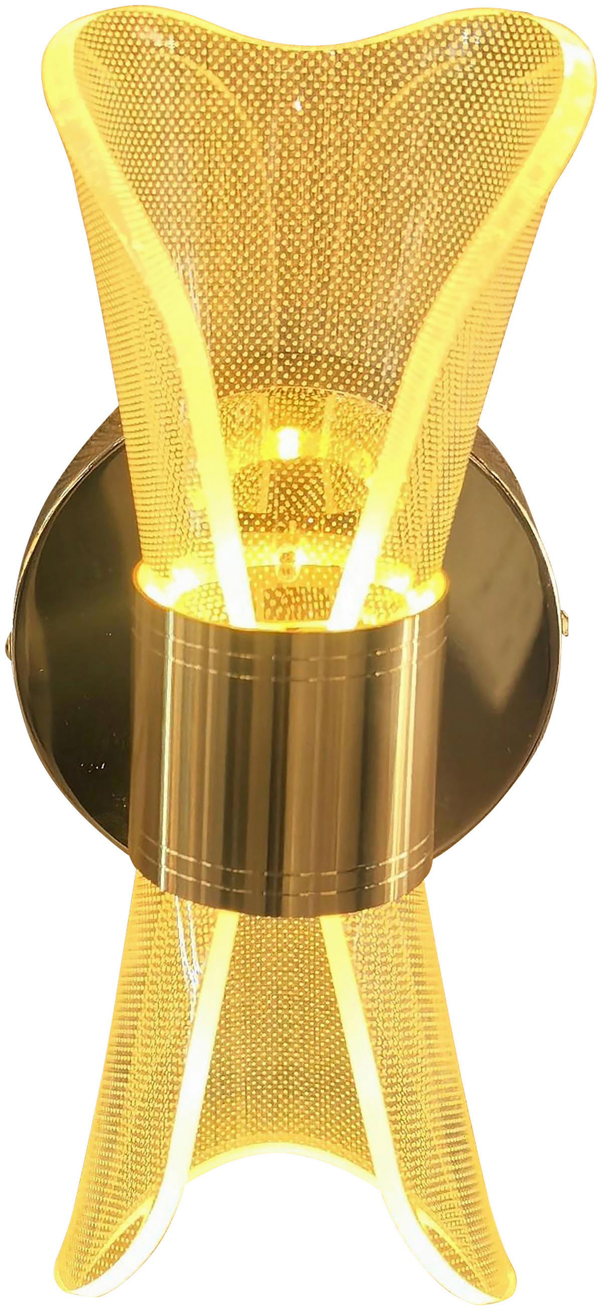 POCOline LED-Wandleuchte gold Acryl Metall B/L: ca. 22x10 cm LED-Wandleuchte_Jella - gold (22,00/10,00cm) - POCOline