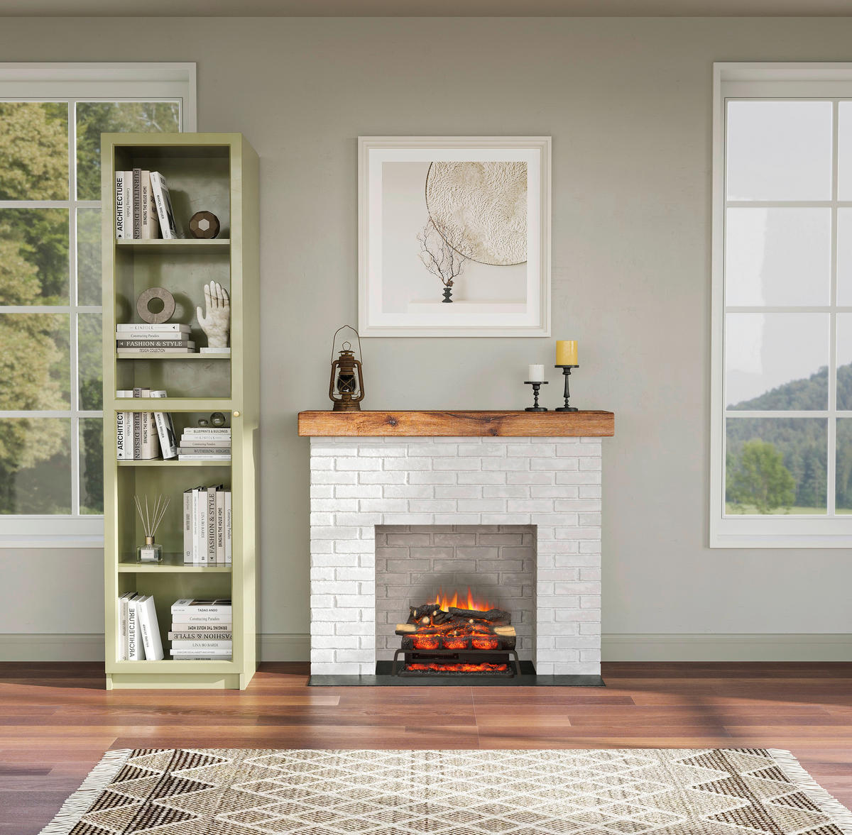 Balderia elektrische Feuerstelle Lily schwarz dunkelbraun B/H/L: ca. 24x50,5x58 cm Ele.-Feuerstelle Lily - dunkelbraun/schwarz (58,00/24,00/50,50cm) - Balderia