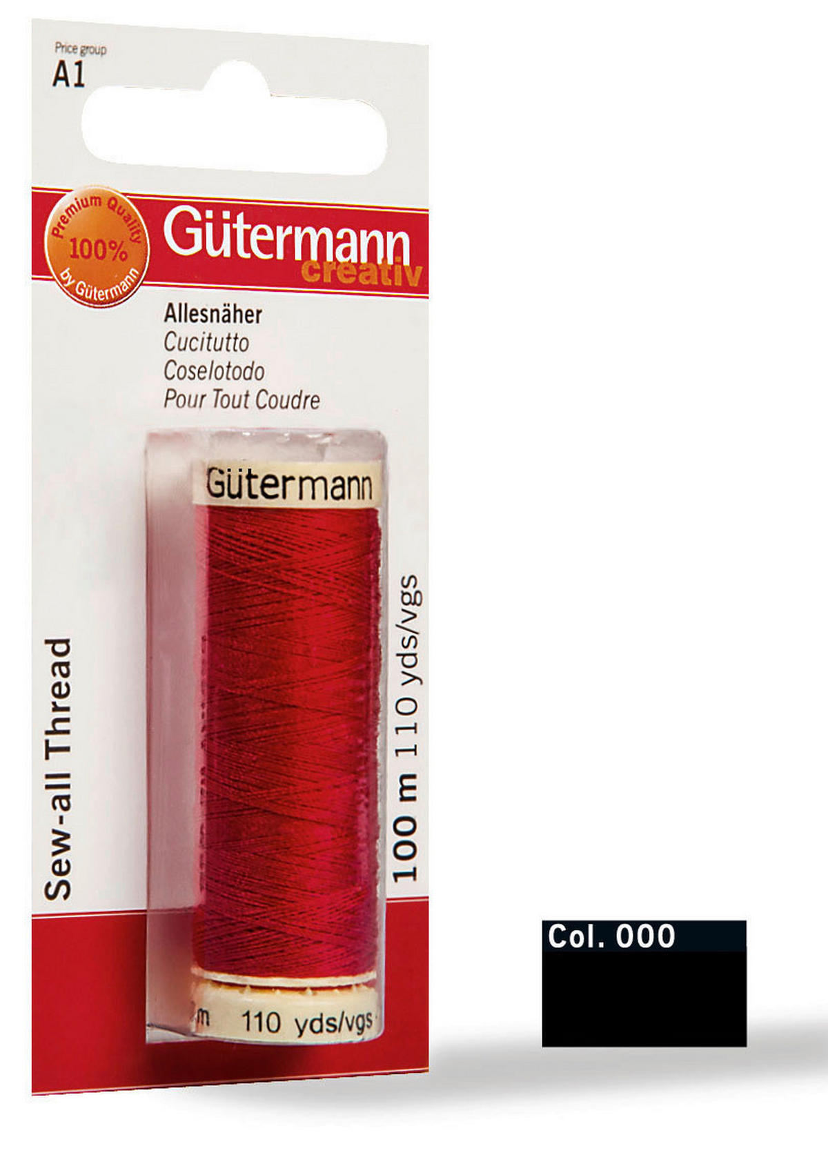 Gütermann Nähgarn Nähgarn_Gütermann - schwarz (10000,00cm) - Gütermann