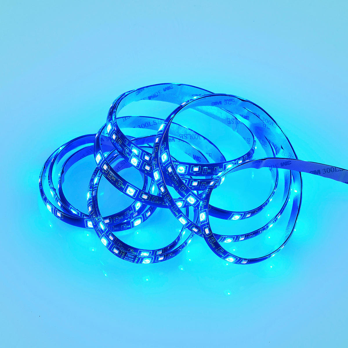 Lichtband schwarz Kunststoff B/L: ca. 1x300 cm LED-Lichtband_Rush - schwarz (1,00/300,00cm)