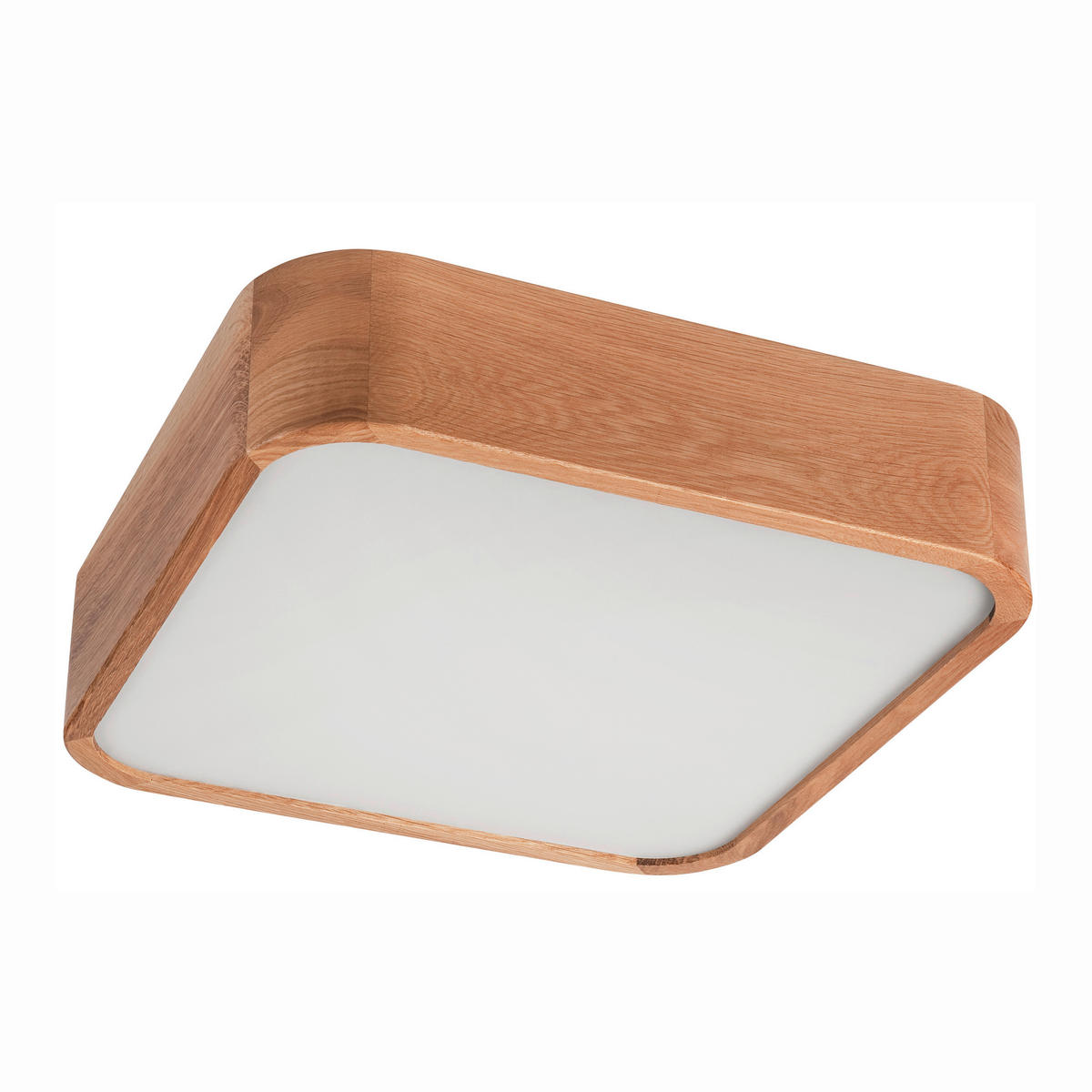 Lamkur Deckenleuchte GASPAR 48871 Eiche Holz Glas Eiche H/L: ca. 8x35 cm E27 2 Brennstellen Gaspar - Eiche (35,00cm) - Lamkur