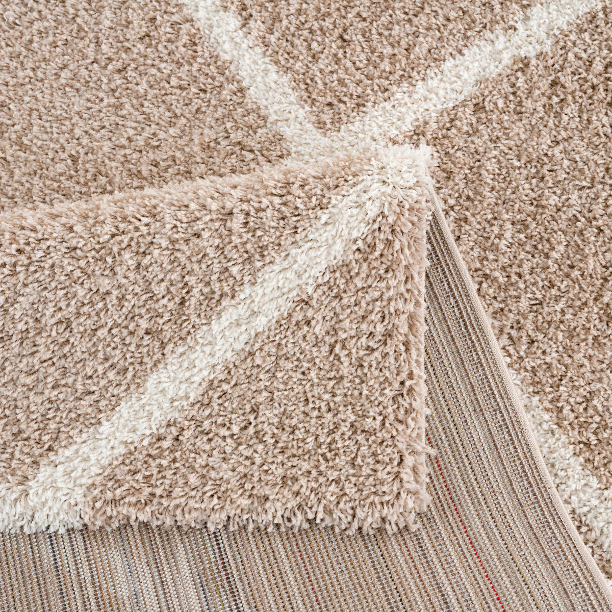 Sanat Hochflorteppich MADRID beige B/L: ca. 140x200 cm MADRID - beige (140,00/200,00cm) - Sanat